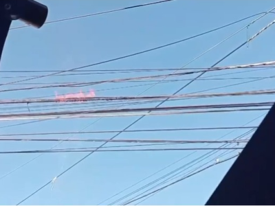 Cortocircuito en líneas de alta tensión provoca incendio en Santa Julia