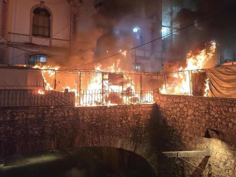 incendio en el Mercado de Gavira