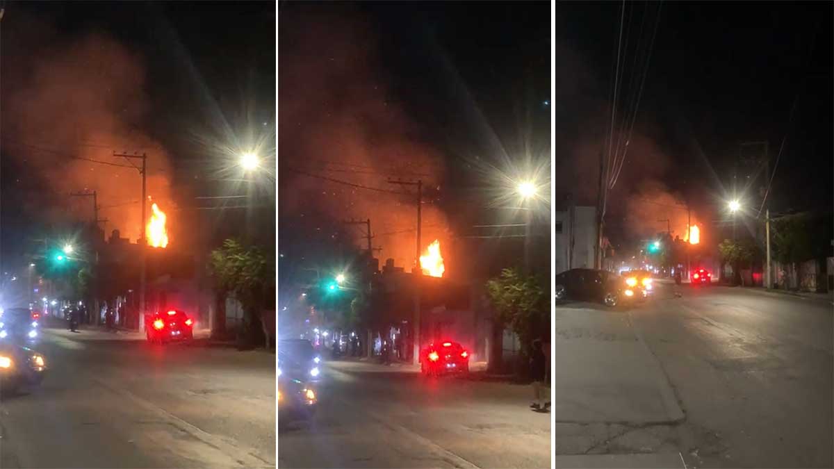 incendio en fraccionamiento San Miguelito