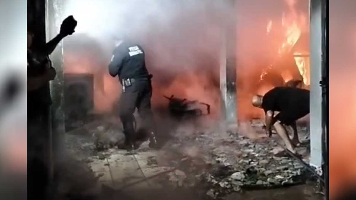 incendio en Fraccionamiento Las Brisas