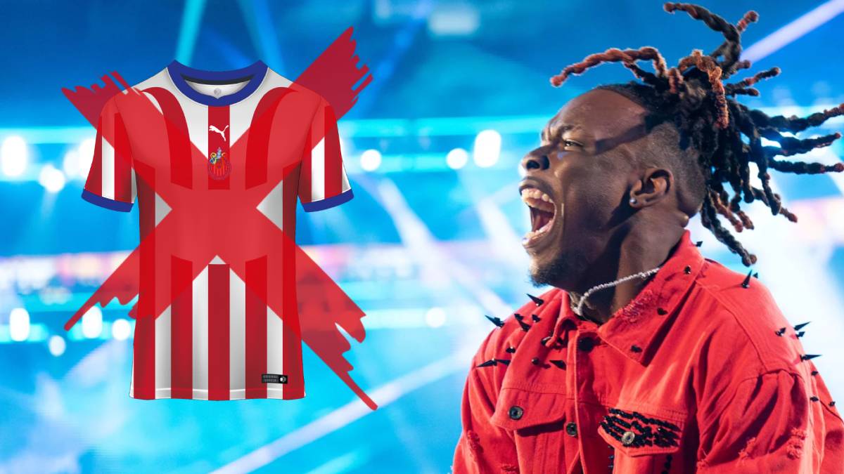 Luchador de la WWE Je'Von Evans desprecia playera de Chivas - Foto: WWE