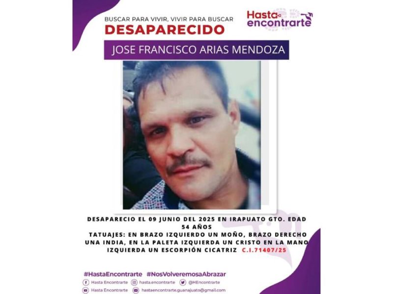 Juez desecha amparo por desaparición de “Don Panchito”, padre de Colectivo Hasta Encontrarte