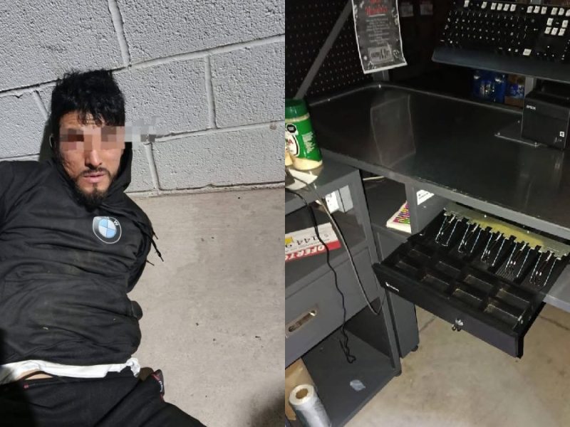 Frustran robo en Santa Fe: alarma delata a ladrón dentro de negocio