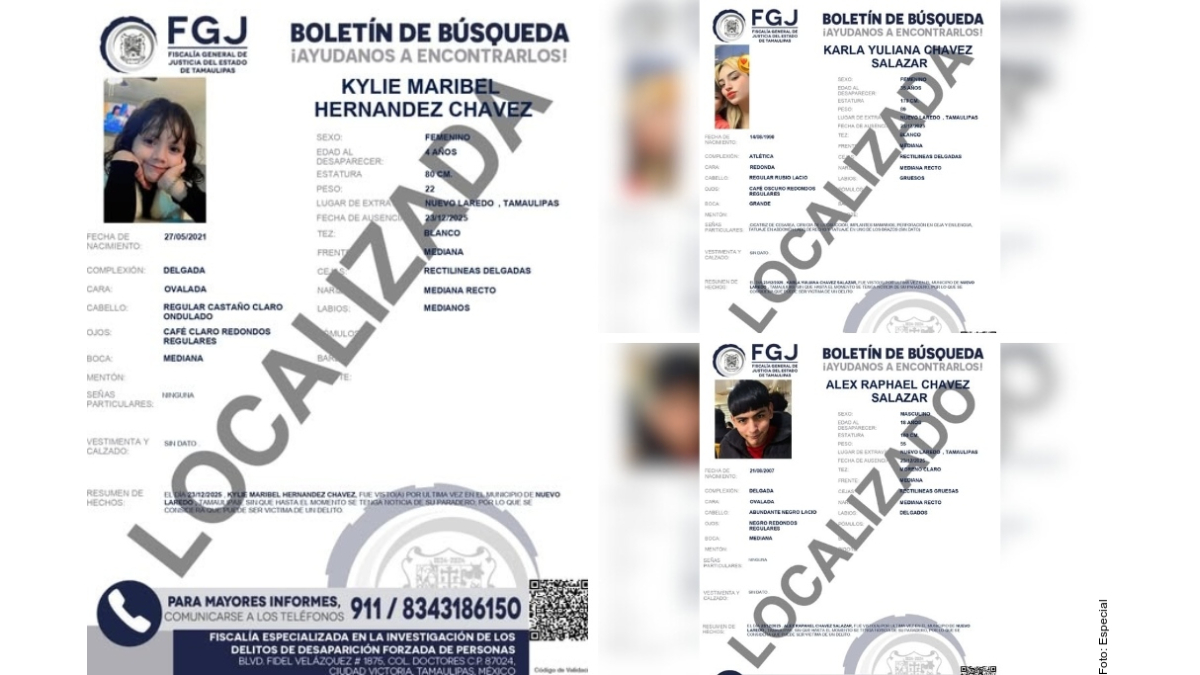 localizan a familia en Tamaulipas