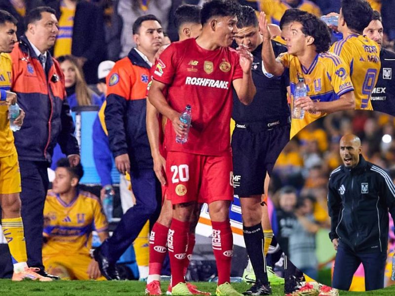 "Dedícate a jugar": Guido Pizarro y 'Pollo' Briseño se enfrascan en discusión al final del Tigres VS Toluca - Mexsport.