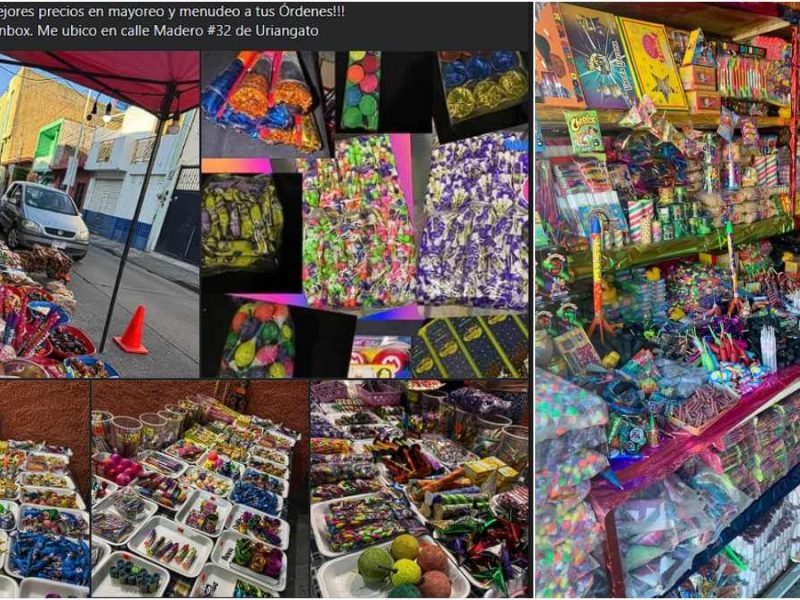 venta clandestina de pirotecnia