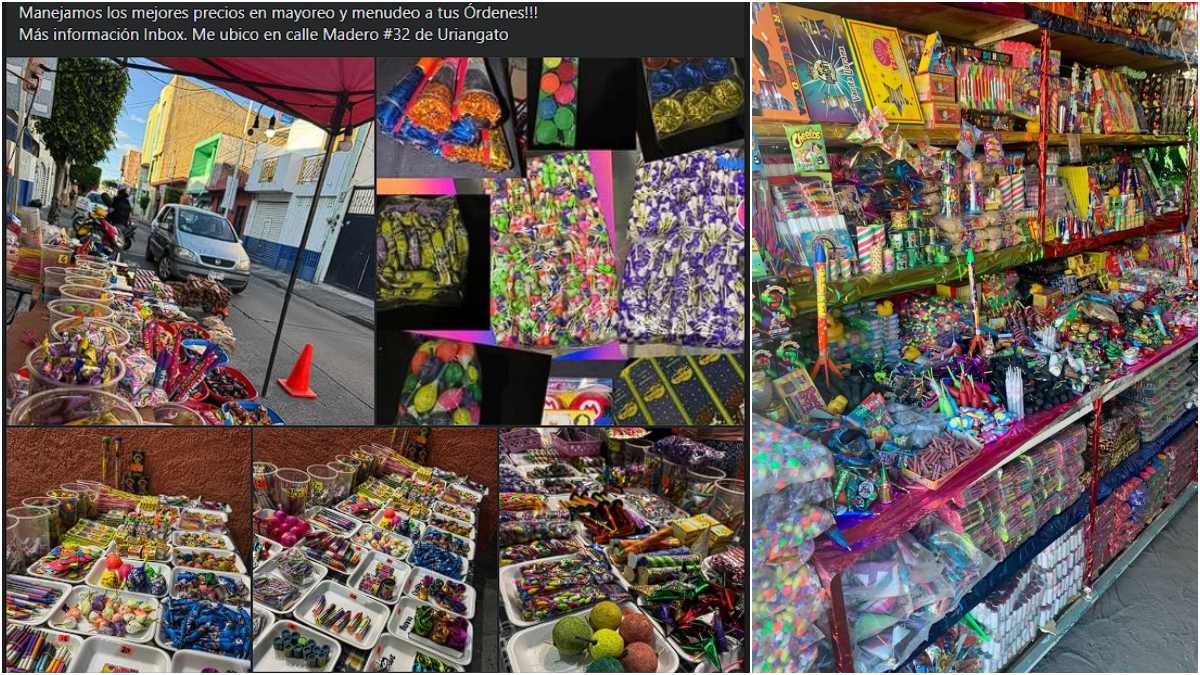 venta clandestina de pirotecnia