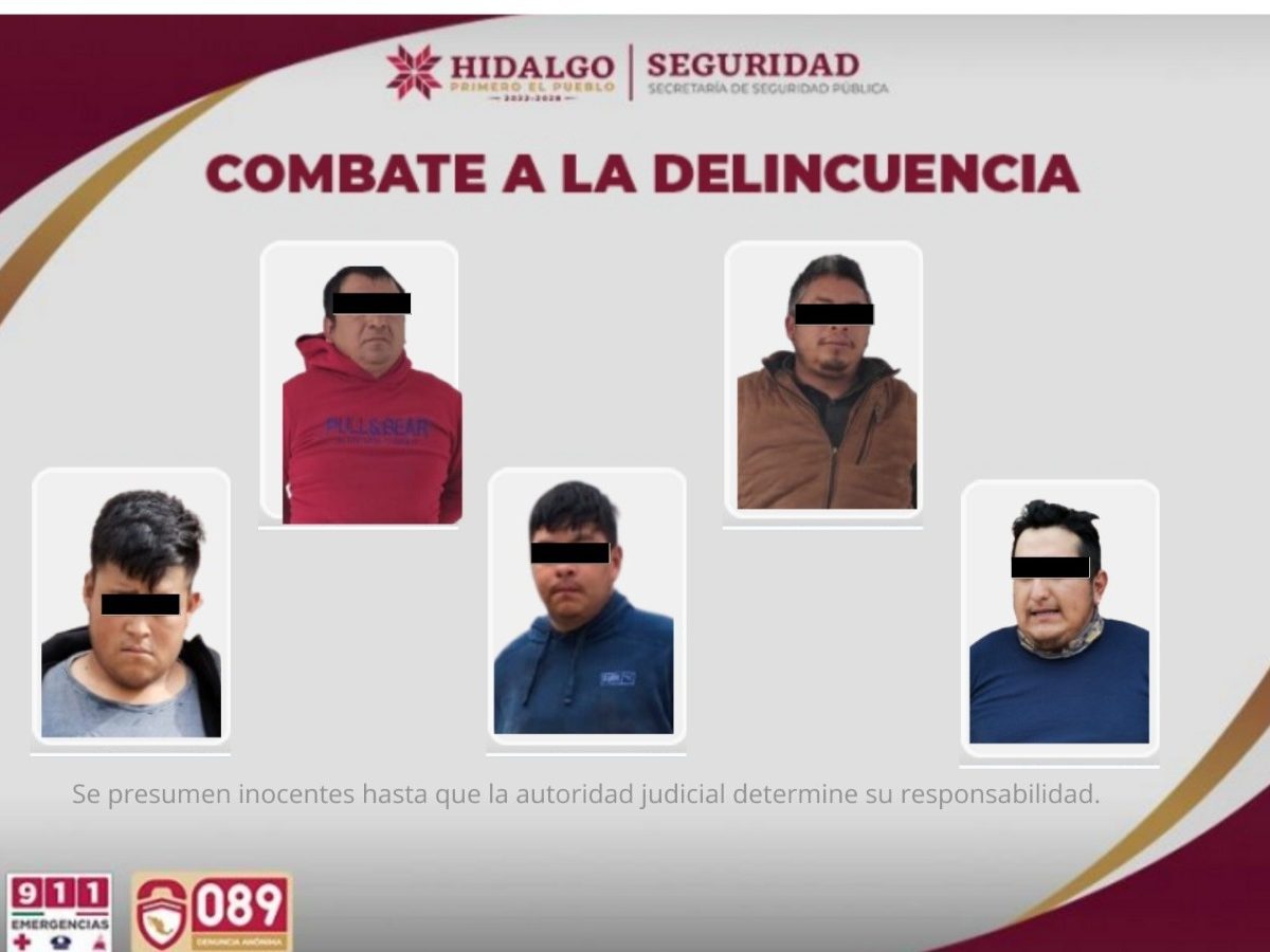 Detienen a seis tras enfrentamiento en Acaxochitlán; hay un policía lesionado