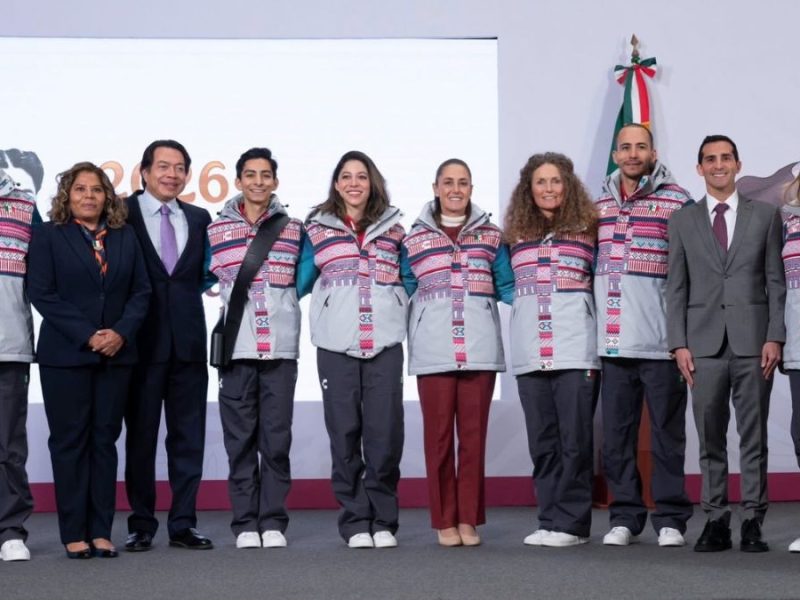 Abanderan a la delegación mexicana que competirá en los Juegos Olímpicos de Invierno 2026