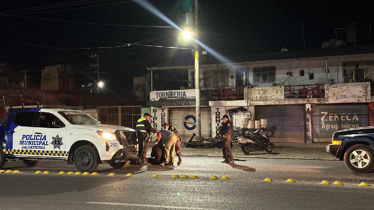 Accidente motociclista bulevar Uriangato