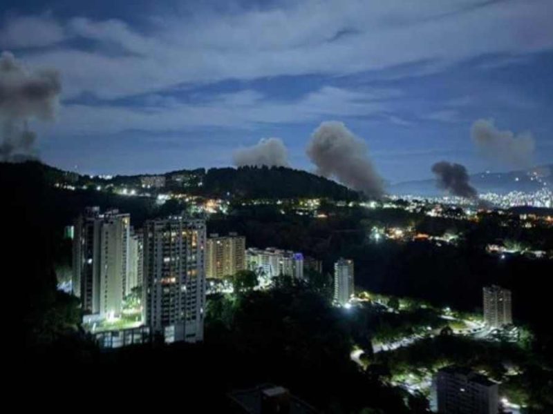 VIDEOS: Así fueron los bombardeos en Caracas, previo a la captura de Maduro