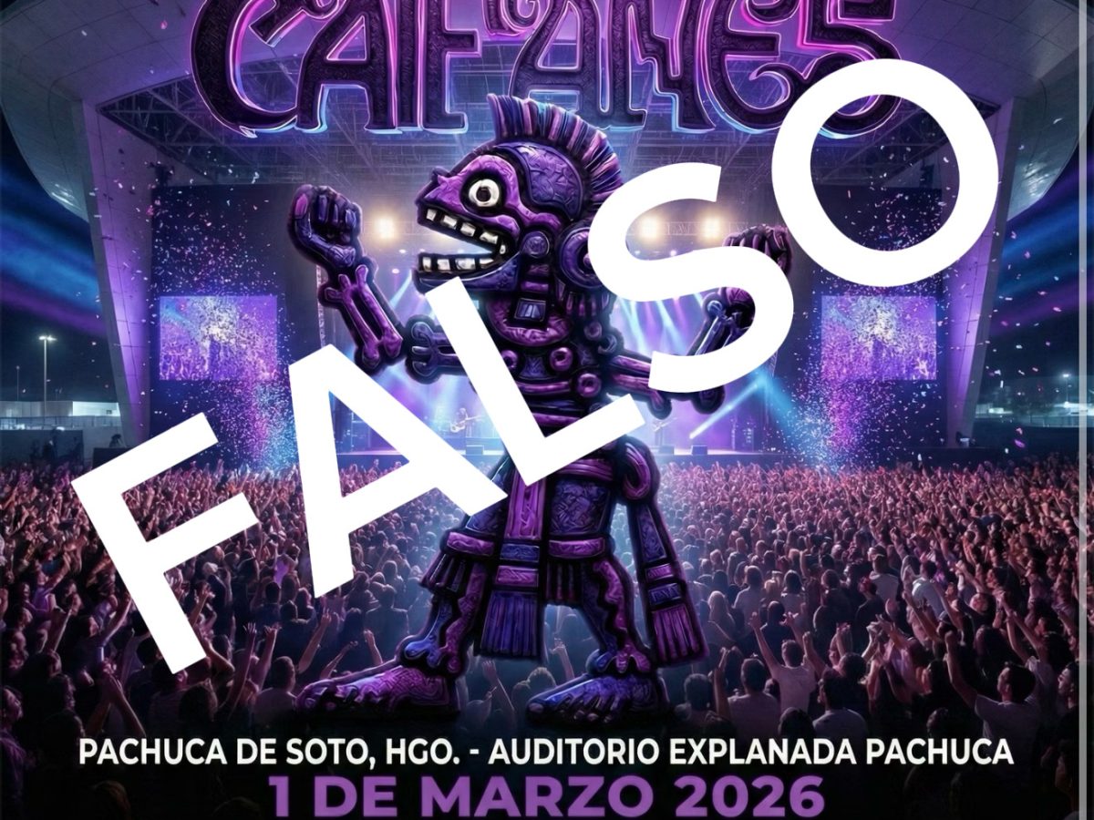 Alerta por falso concierto de Caifanes en Pachuca, advierte SSPH