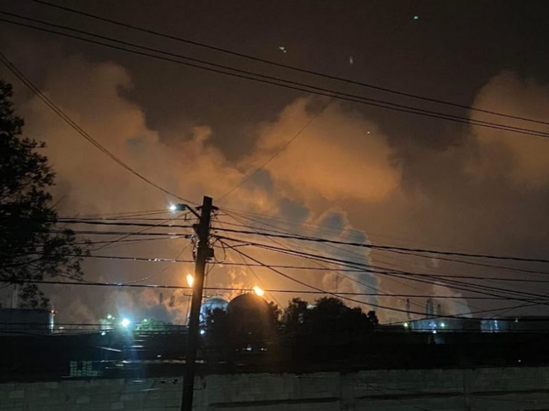 Controlan conato de incendio en refinería Ing. Antonio M. Amor en Salamanca