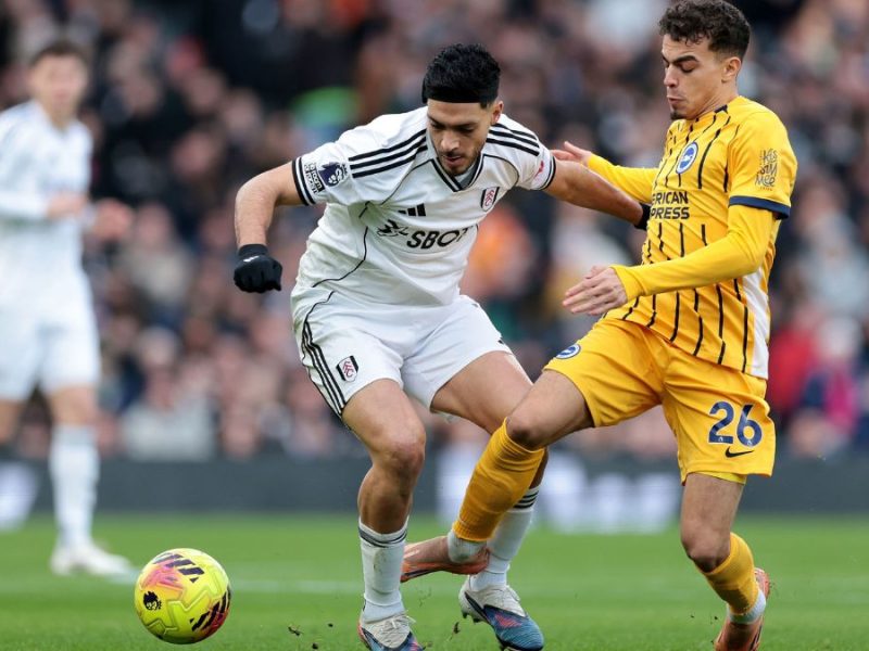 Raúl Jiménez juega los 90’ en el triunfo del Fulham sobre Brighton