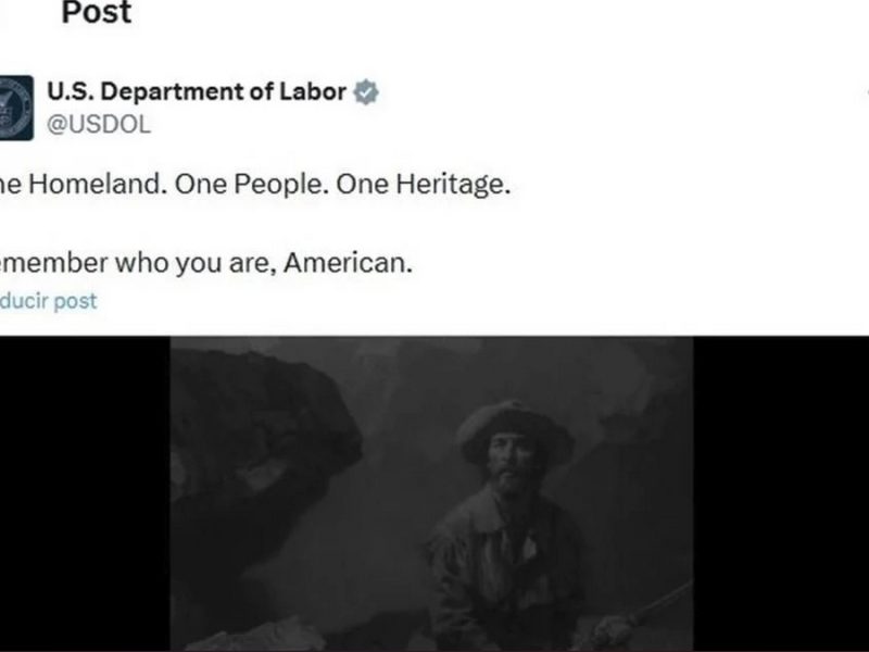 Acusan al Departamento del Trabajo de EU emular eslogan de partido Nazi