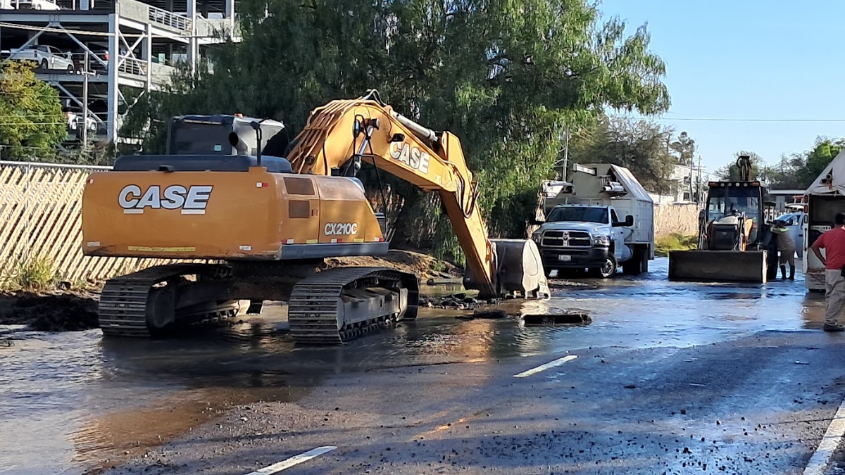 Fuga de agua en León