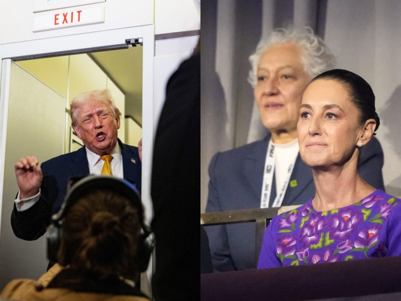 Vuelve Trump a insistir que Sheinbaum tiene miedo a los cárteles que ‘controlan’ México