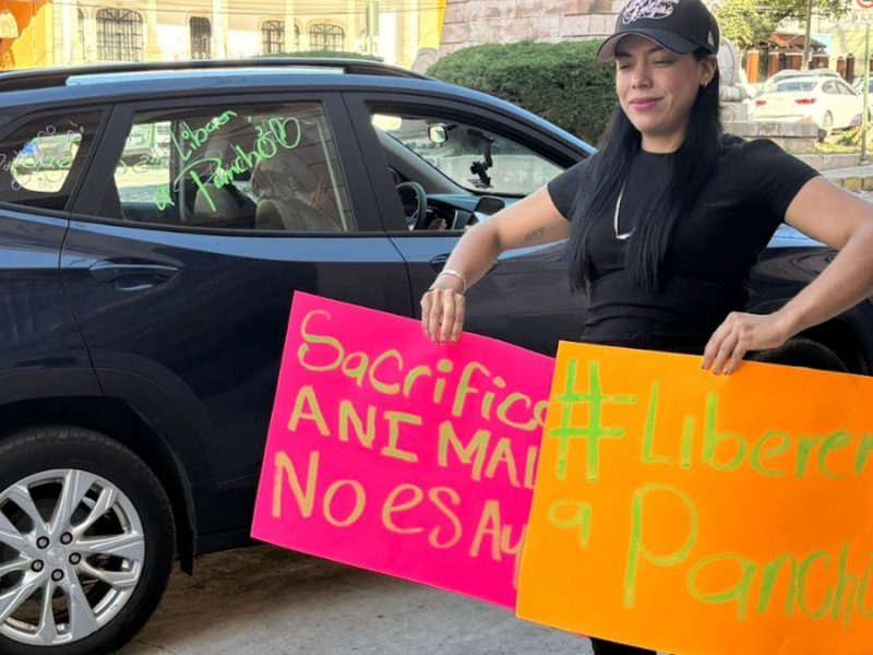 Exigen liberación de “Pancho”: Colectivo protesta contra control animal en Guanajuato