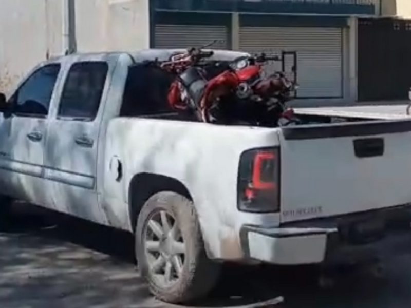 Deja operativo de seguridad en Celaya el aseguramiento de dos motos, una camioneta y dos detenidos