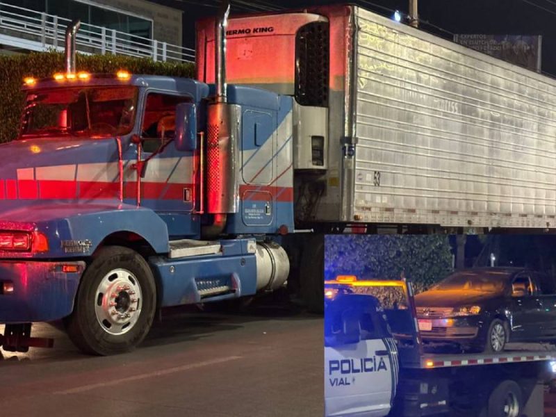 Detienen a tres tras persecución: recuperan tráiler robado en León
