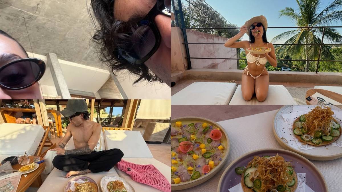 Sergio Mayer Mori y la leonesa Jessica Marmolejo en las playas de Puerto Escondido