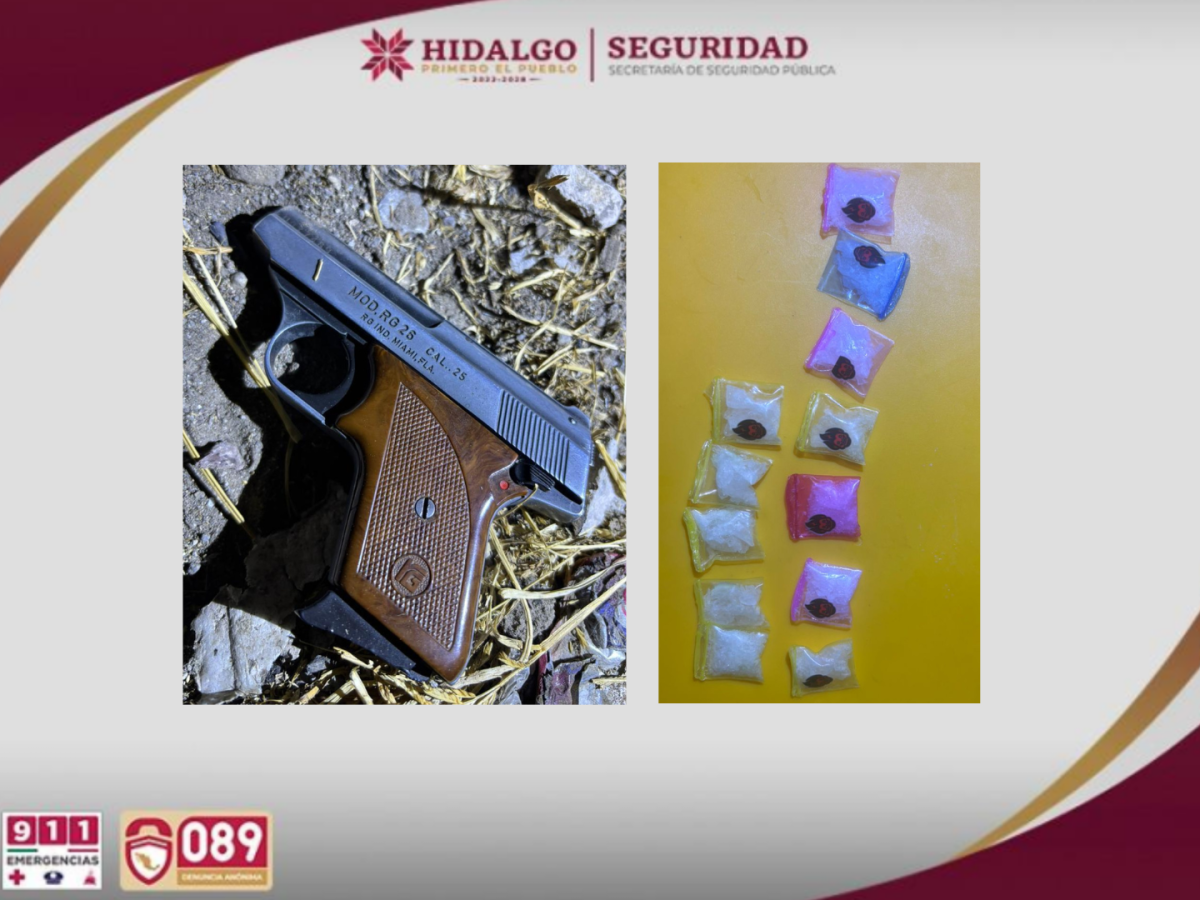 Decomisan arma y detienen a dos tras intento de asalto en gasolinera de Tlahuelilpan