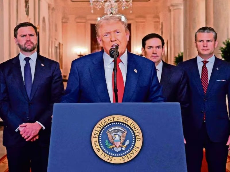 Trump amenaza a Irán con flotilla   lista para actuar “como en Venezuela, con rapidez y violencia”