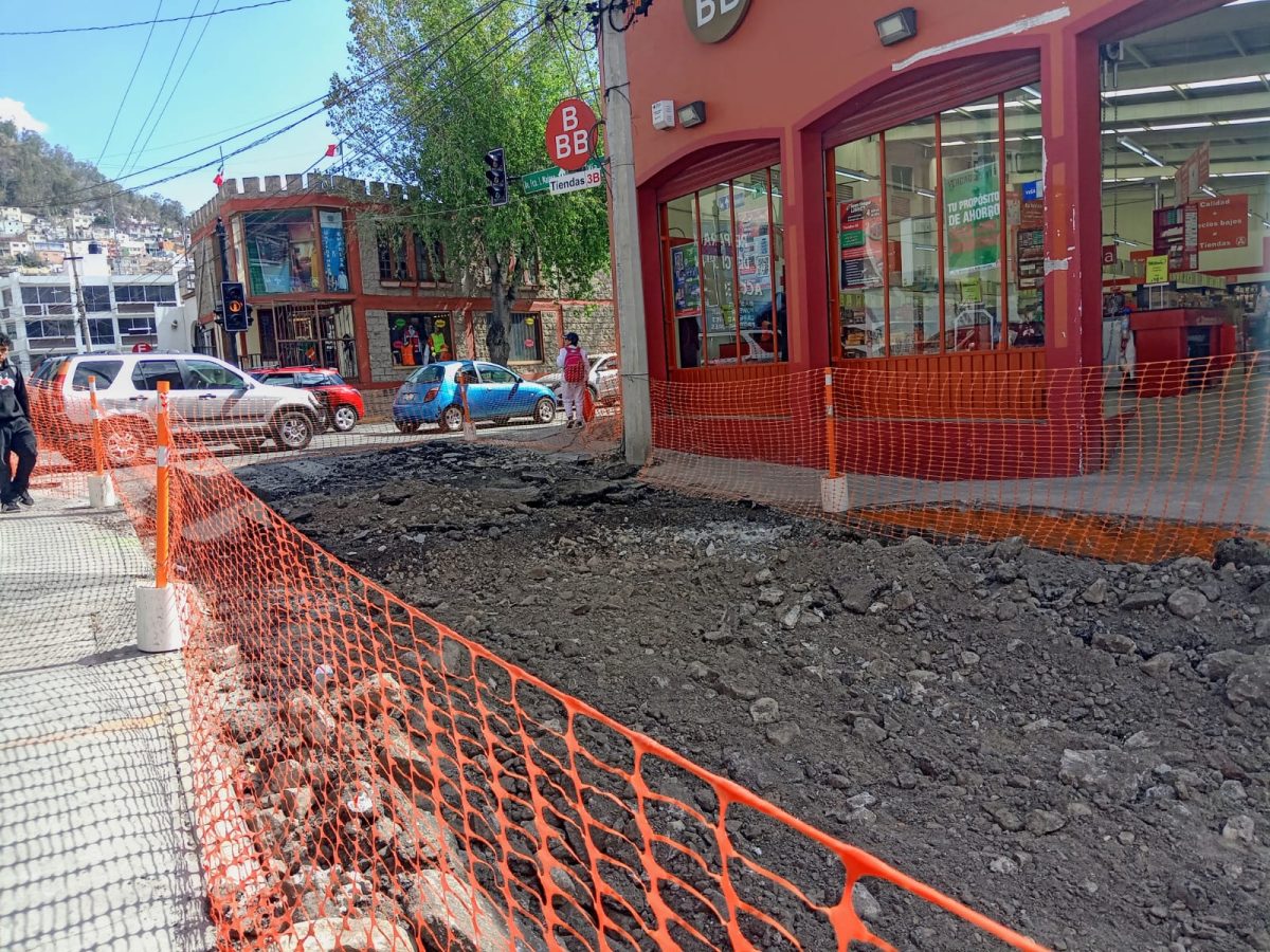 Atención: inician pavimento en otras calles céntricas de Pachuca