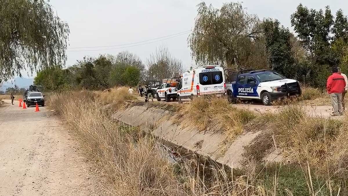 cuerpo en canal de Acámbaro
