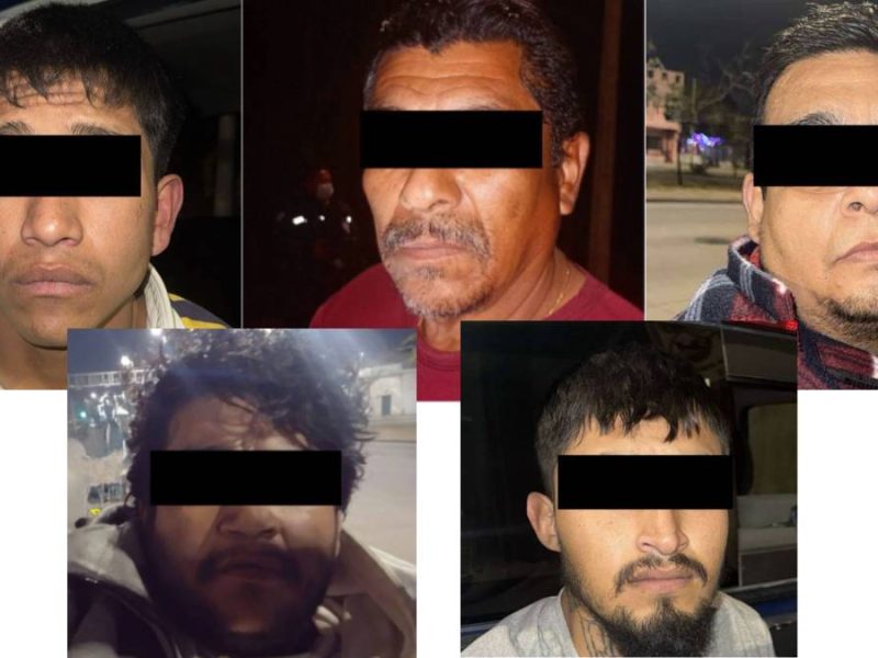 Capturan a cinco hombres tras asaltar camión de pasajeros; huían hacia León