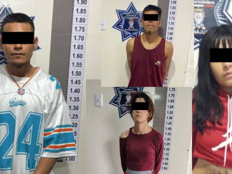 Caen cinco con presunta droga en Guanajuato capital tras operativos en barrios y comunidades