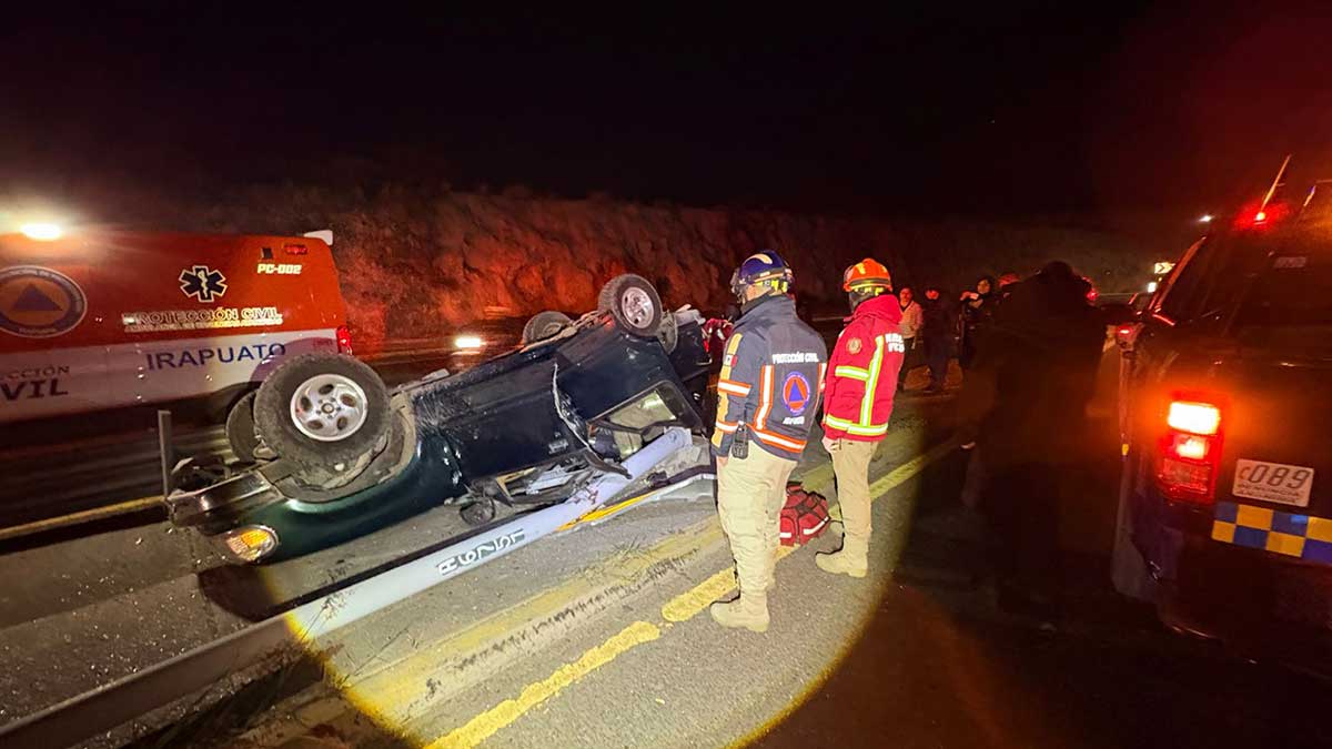 accidente en el Cuarto Cinturón Vial Irapuato