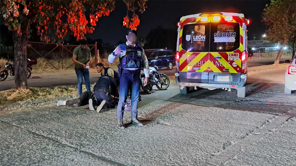 accidente en Barrio de Guadalupe en León