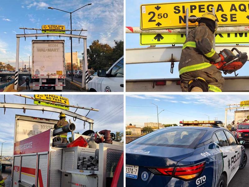 Tráiler queda atorado en el Malecón del Río: Conductor culpa a Google Maps