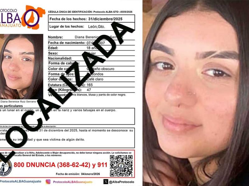 Termina la búsqueda: Localizan sin vida a Diana Berenice Ruiz Serrano