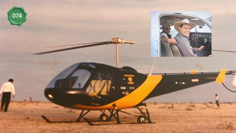 David Arredondo Espinoza, uno de los primeros hombres en volar un helicóptero en León