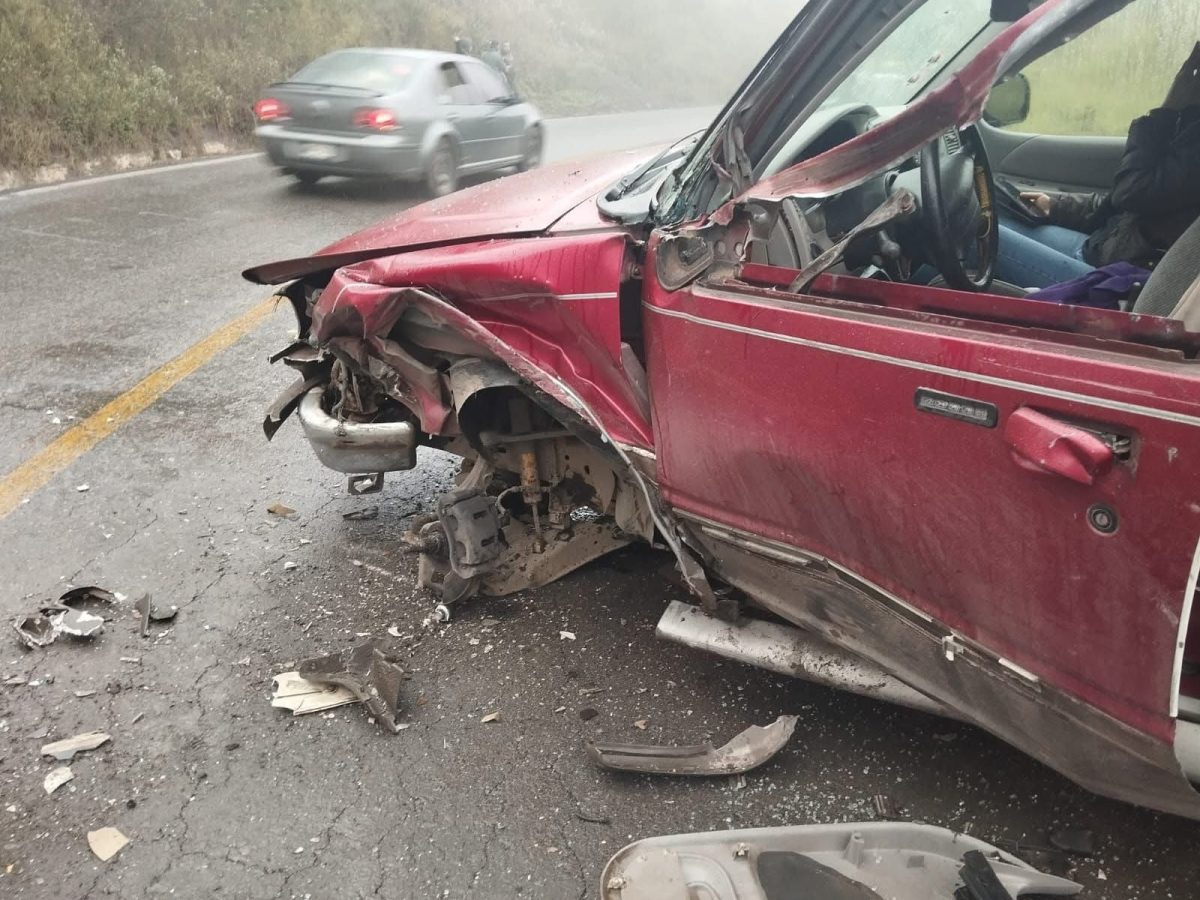 Reportan accidente vehicular en carretera México–Tampico