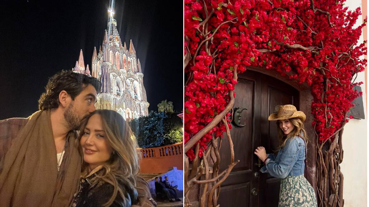 Andrea Legarreta y Luis Carlos Origel