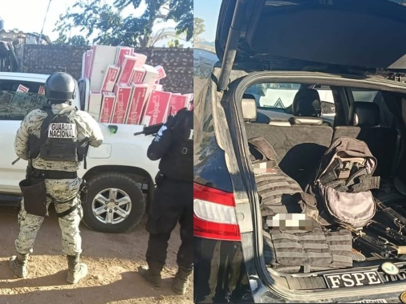 Logran aseguramientos en Juventino Rosas y Villagrán de 55 mil litros de hidrocarburo y armas