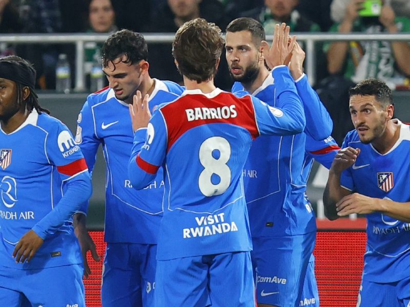 Atlético de Madrid golea 5-0 al Betis en la Copa del Rey; Álvaro Fidalgo y Obed Vargas debutan 