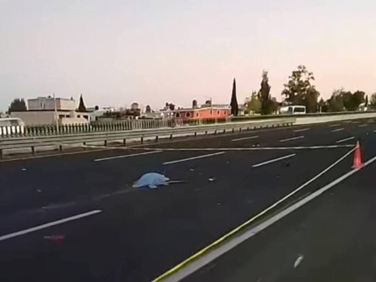 Atropellan a pareja en autopista México–Pachuca, ambos fallecieron