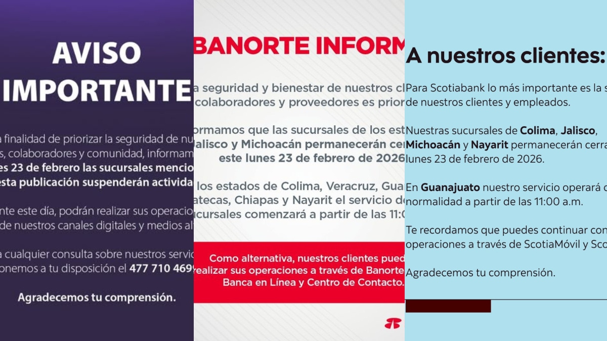 Cierran bancos de Guanajuato
