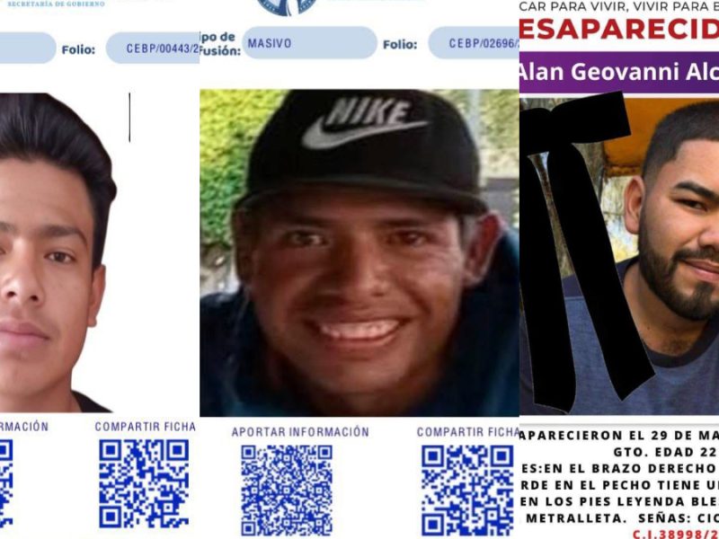 Localizan muerto a Alan Geovanni a casi un año de su desaparición; ahora buscan a dos más en Celaya