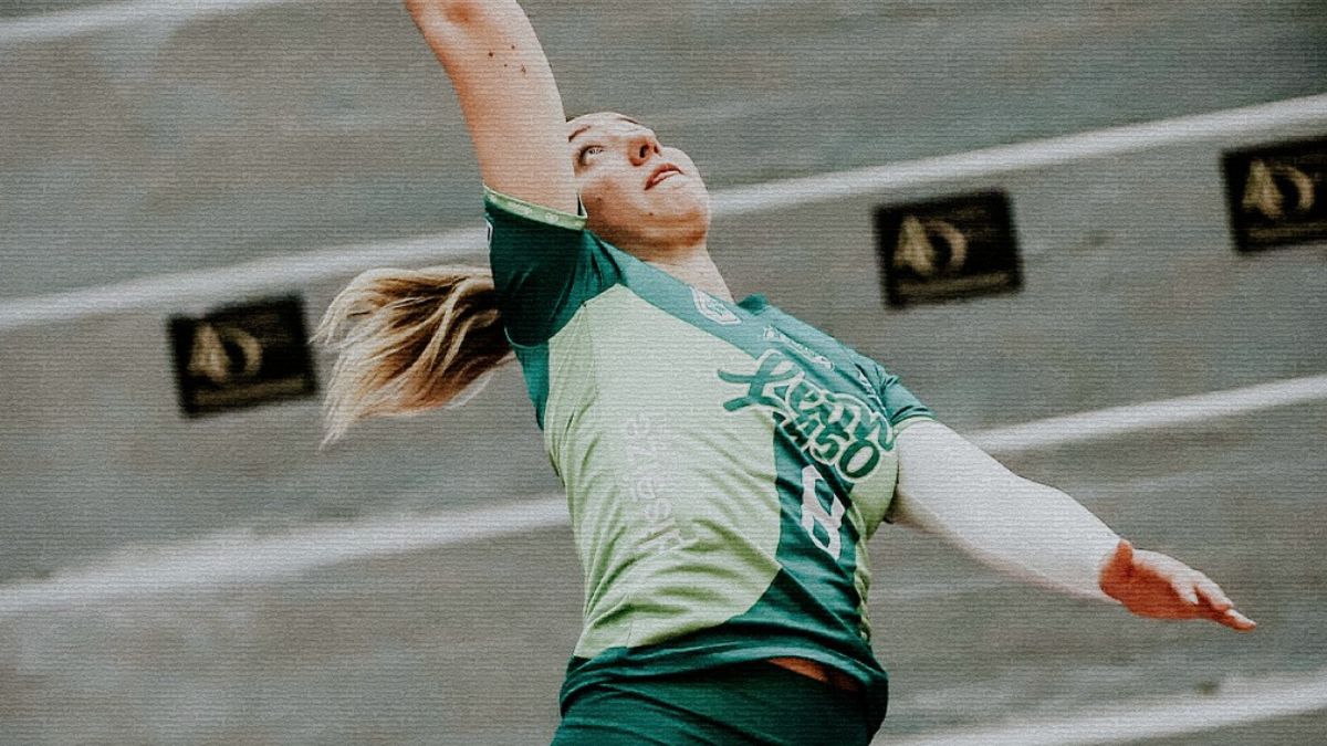 Leonas de León en uno de sus juegos del fin de semana en Jalisco. Foto: Leonas Voleibol Oficial.