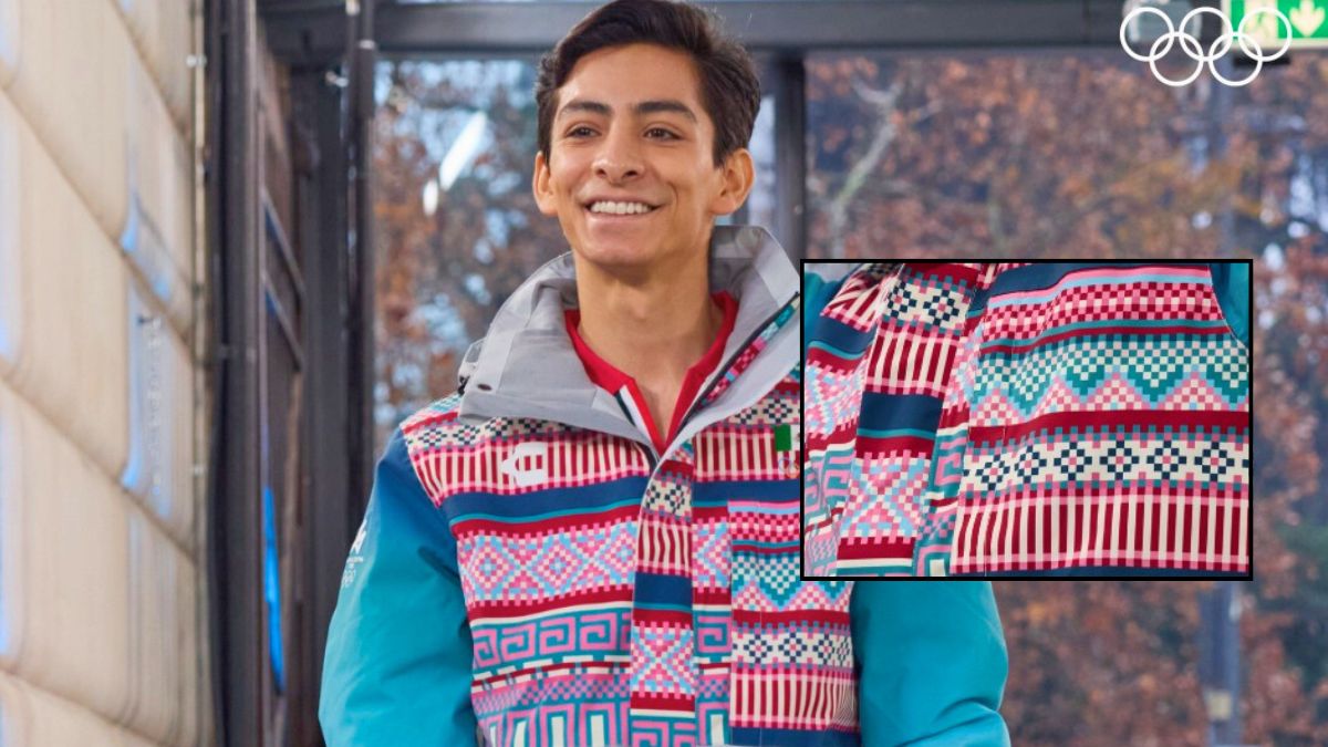 Donovan Carrillo desfiló con uno de los uniformes de México en Milán-Cortina 2026. Instagram Donovan Carrillo.