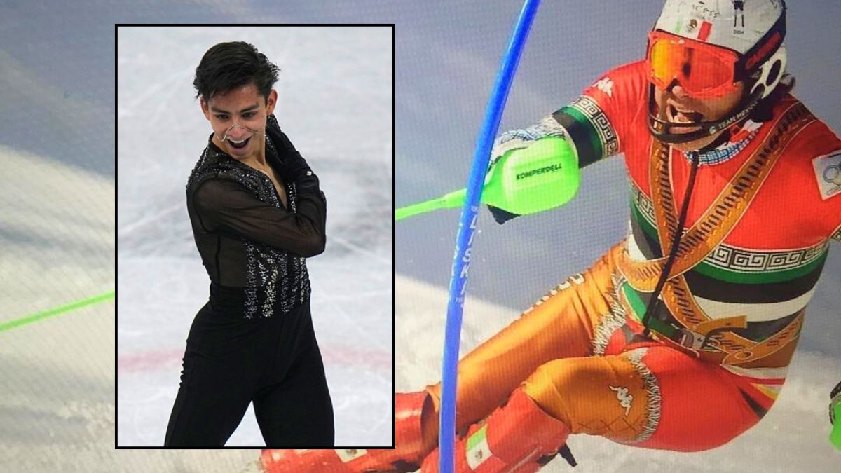 Donovan Carrillo y Hubertus, olímpicos de México en los Juegos de Invierno. Instagram, archivo.