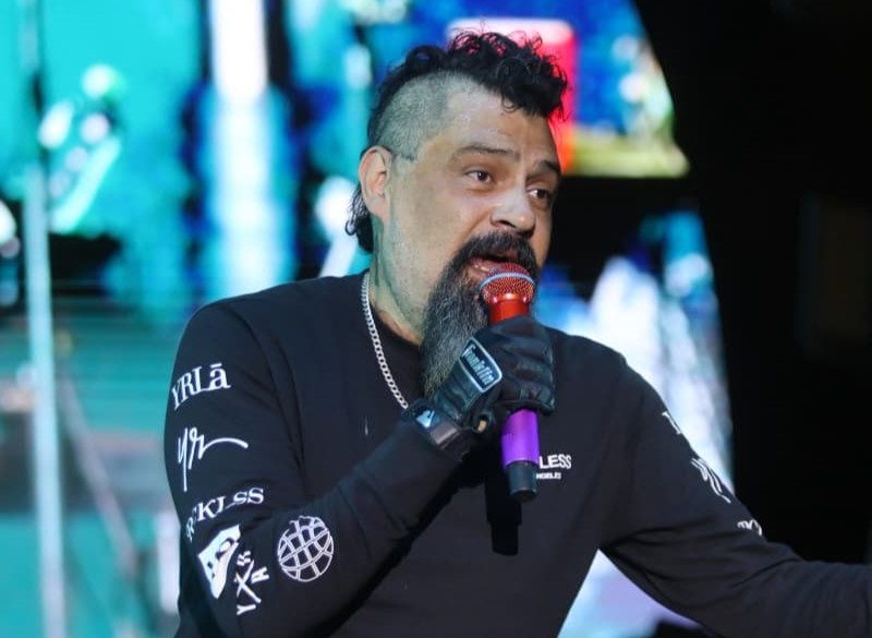 Dr. Shenka de Panteón Rococó durante concierto de 30 aniversario en la Velaria de León 2026