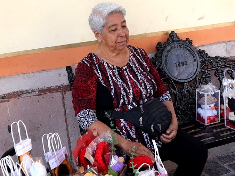 Entre hilos y memorias: Mujer crea flores eternas en San Francisco del Rincón