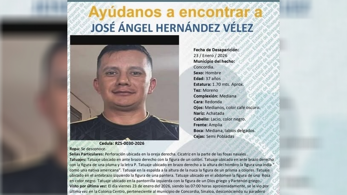 Minero desaparecido en Sinaloa