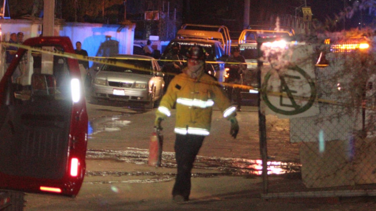 Incendio en Ribera de la Presa en León